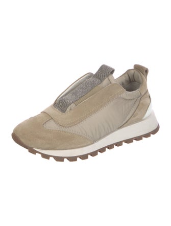 Brunello Cucinelli Monili Suede Sneakers