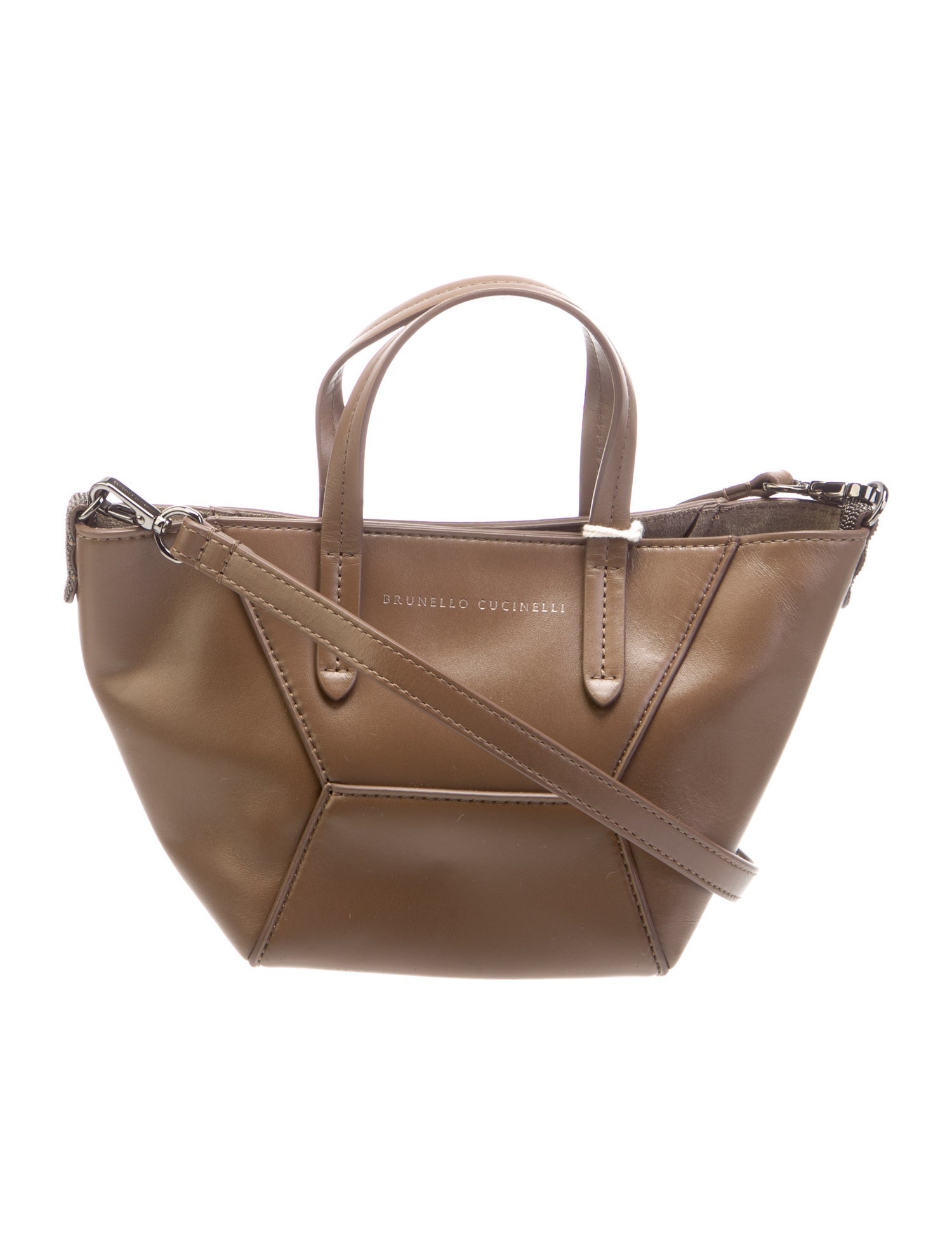 Brunello Cucinelli Leather Bucket Bag w/ Tags