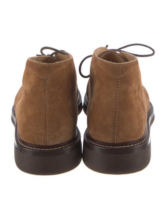 Brunello Cucinelli Suede Lace-Up Boots