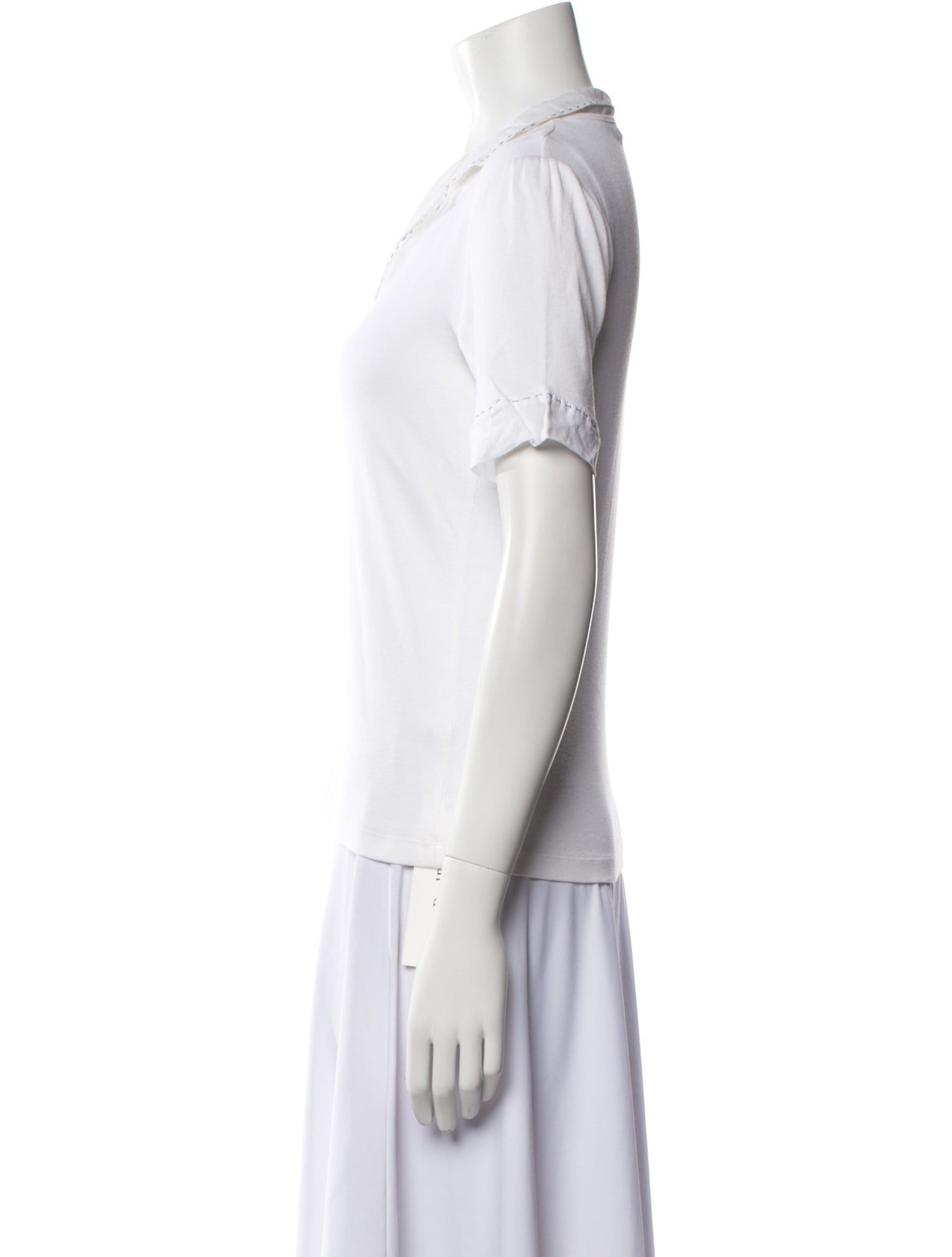 Brunello Cucinelli V-Neck Short Sleeve T-Shirt
