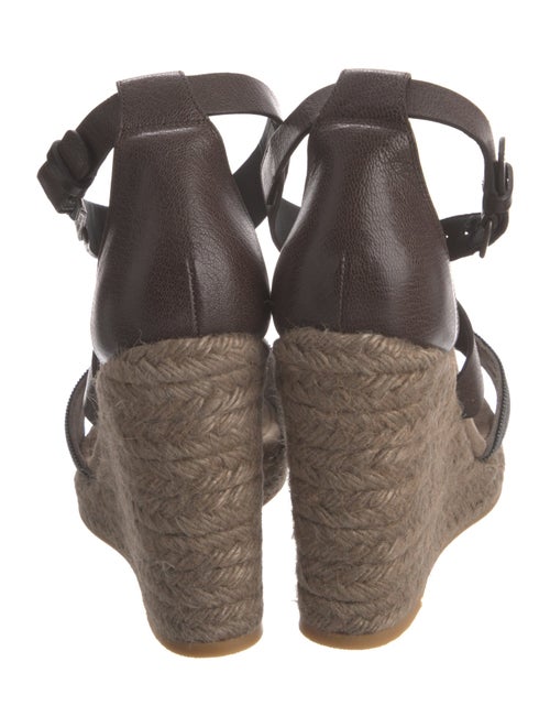 Brunello Cucinelli Monili Leather Espadrilles