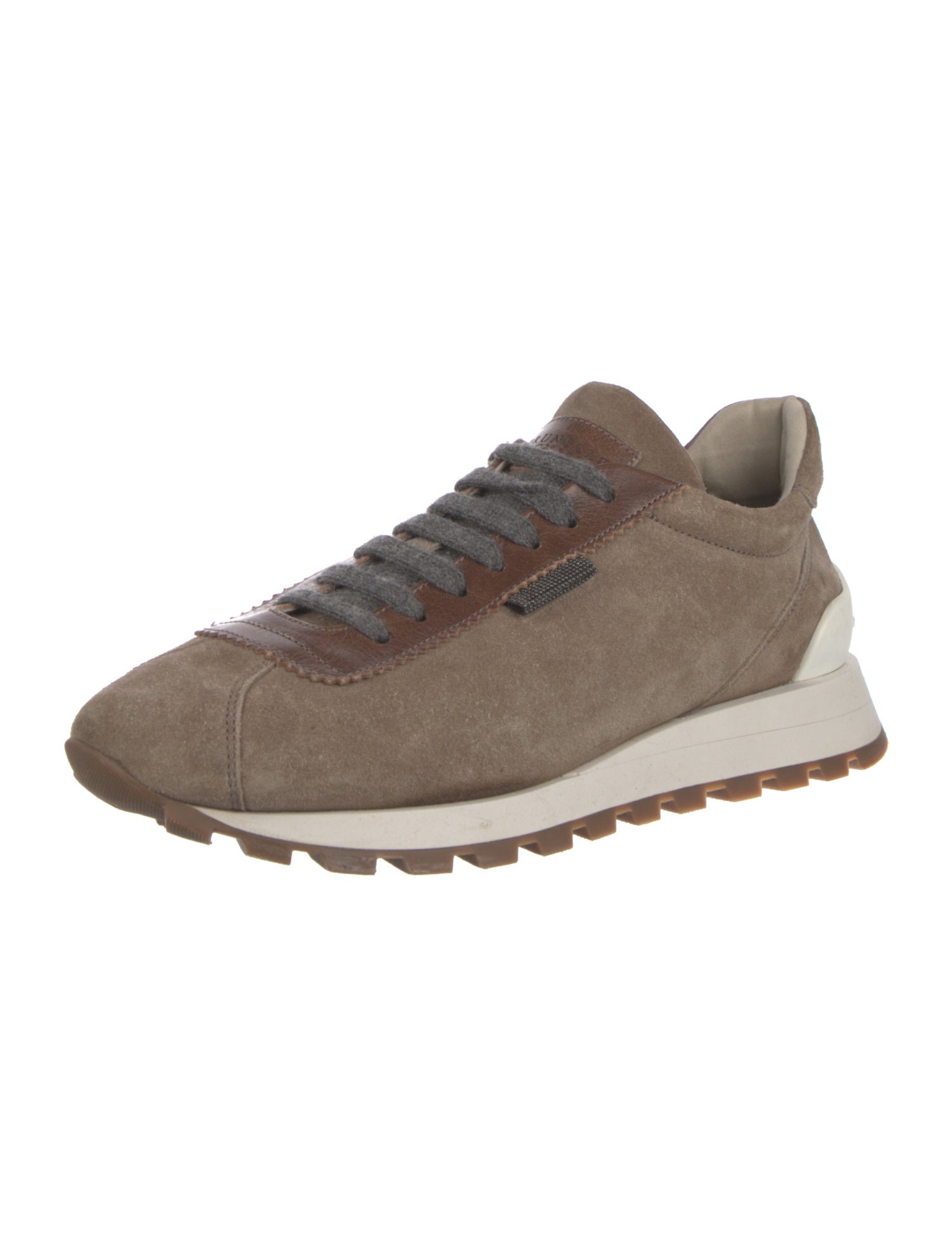 Brunello Cucinelli Monili Suede Sneakers