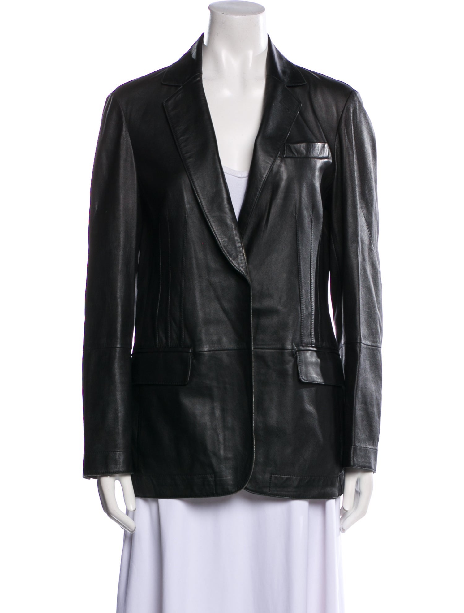 Brunello Cucinelli Leather Blazer