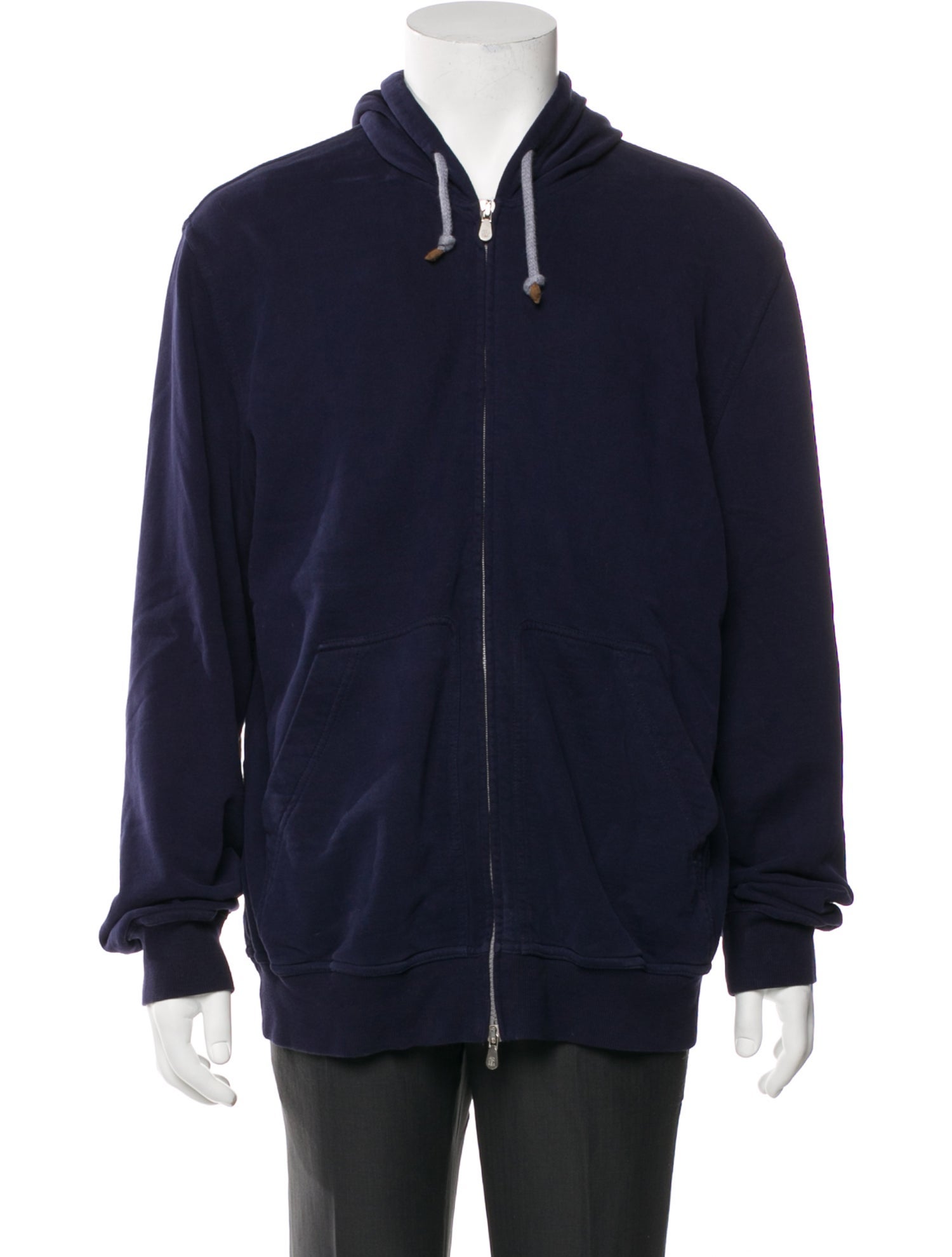 Brunello Cucinelli V-Neck Long Sleeve Hoodie