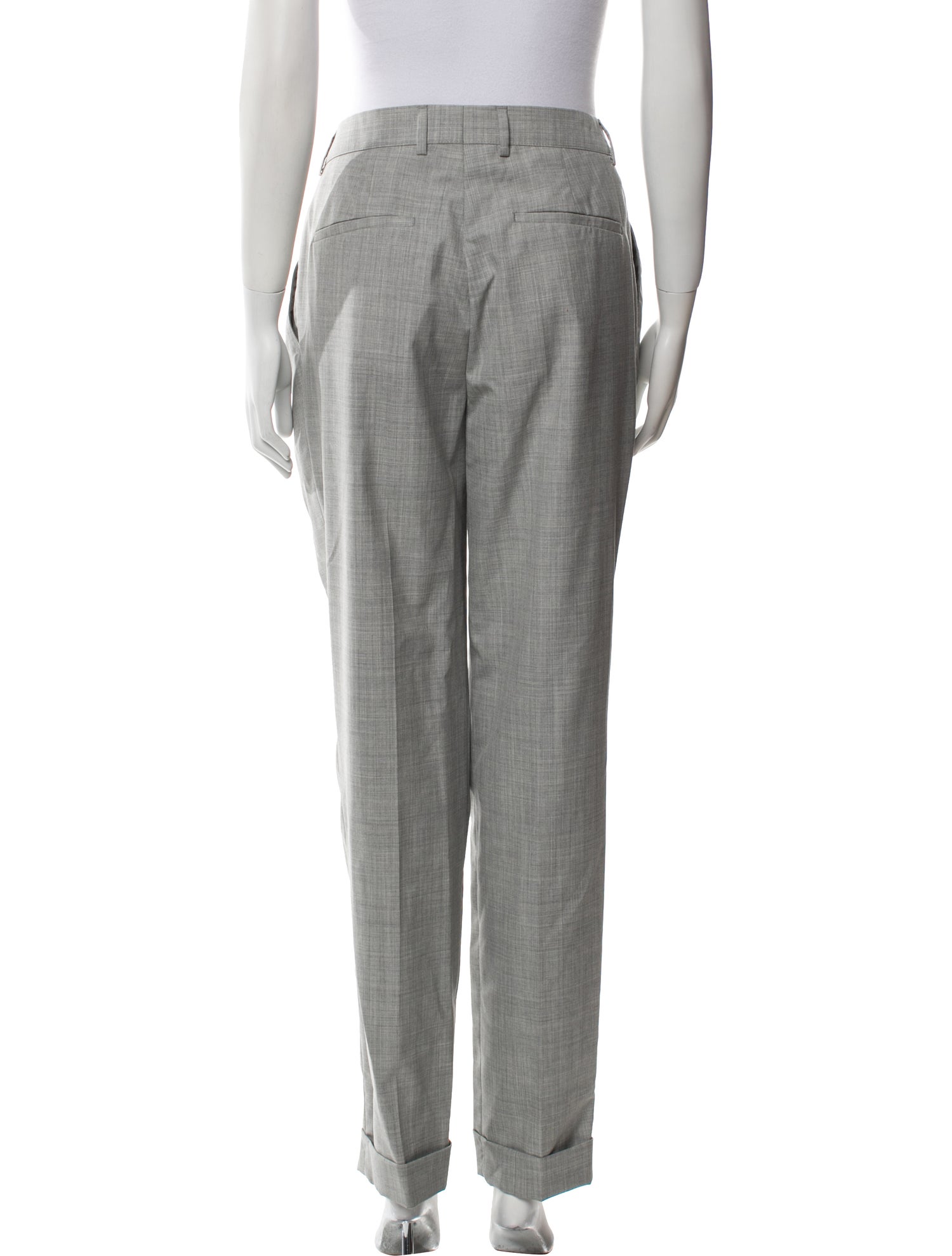 Brunello Cucinelli Virgin Wool Straight Leg Pants