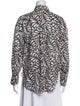 Brunello Cucinelli Silk Printed Button-Up Top