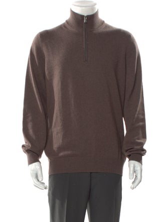 Brunello Cucinelli Cashmere Turtleneck Polo Sweater
