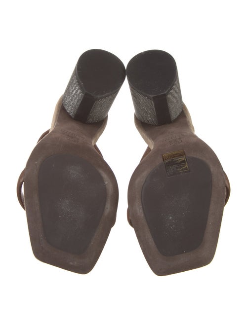 Brunello Cucinelli Monili Leather Slides