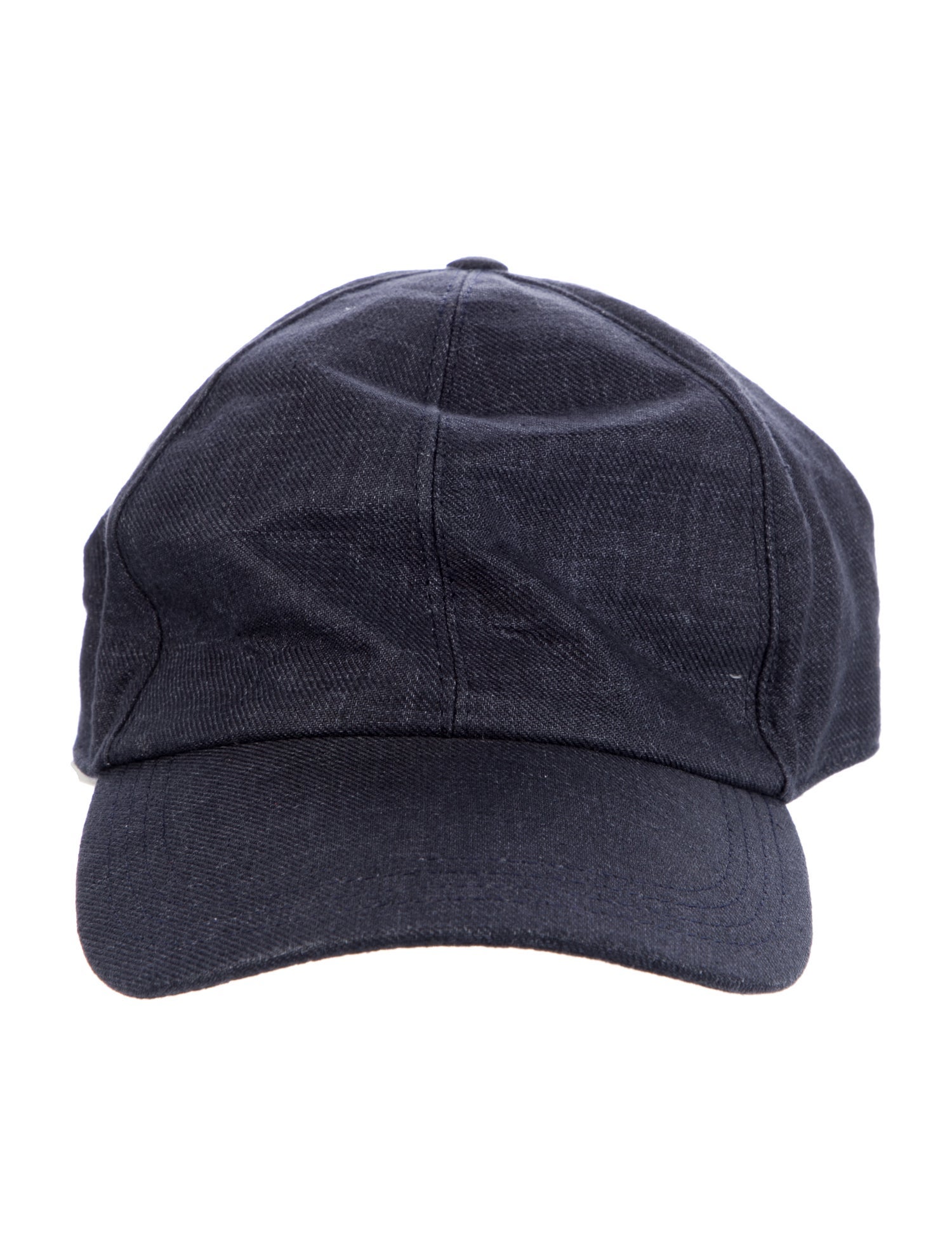 Brunello Cucinelli Blue Linen Baseball Cap