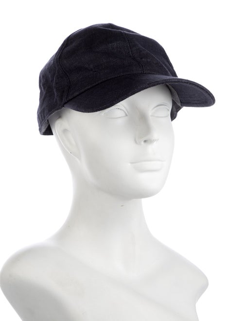 Brunello Cucinelli Blue Linen Baseball Cap
