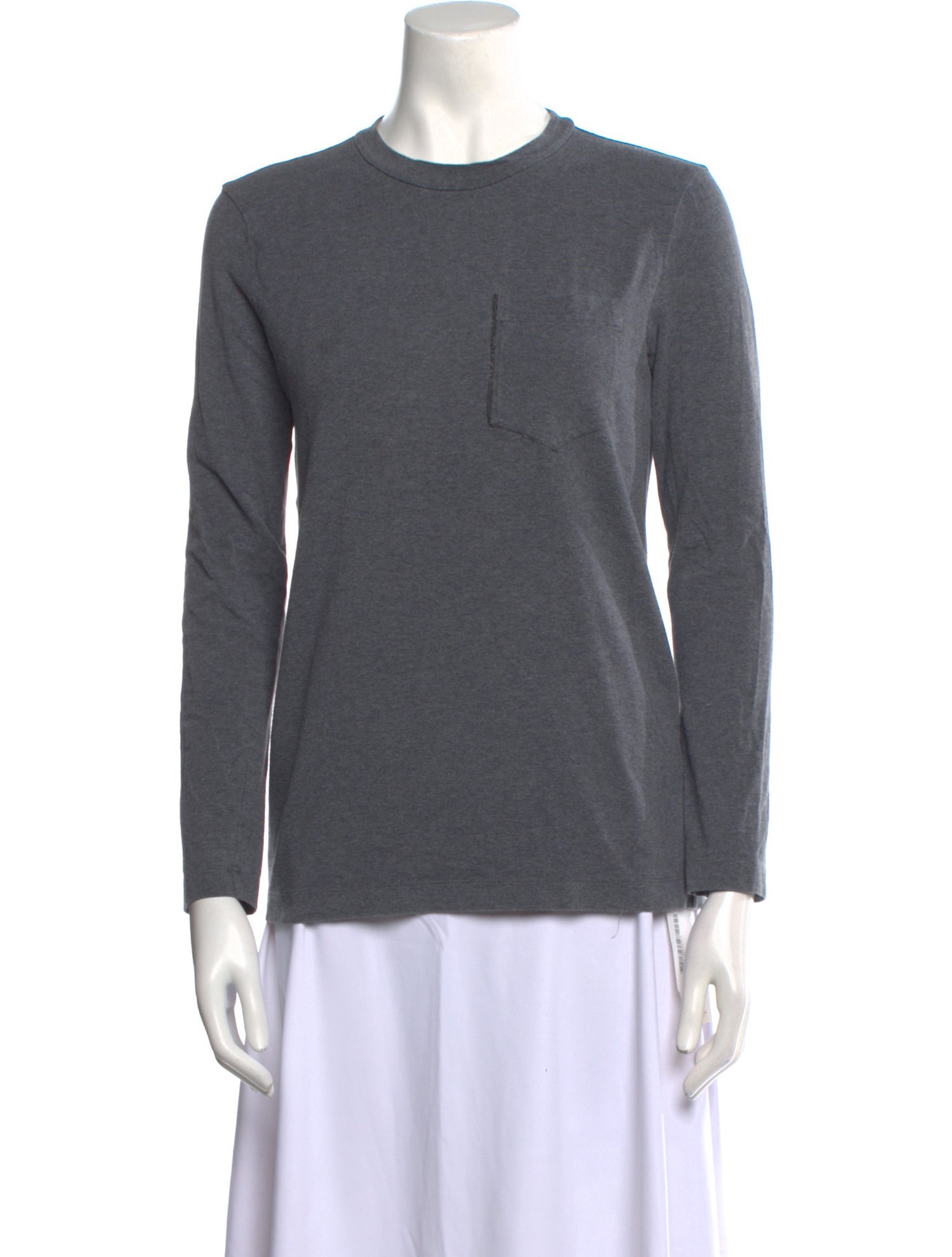 Brunello Cucinelli Crew Neck Long Sleeve Sweatshirt