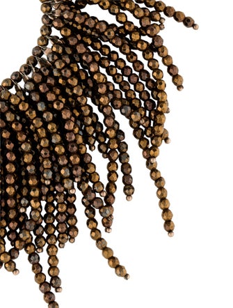 Brunello Cucinelli Coated Hematite Fringe Bracelet