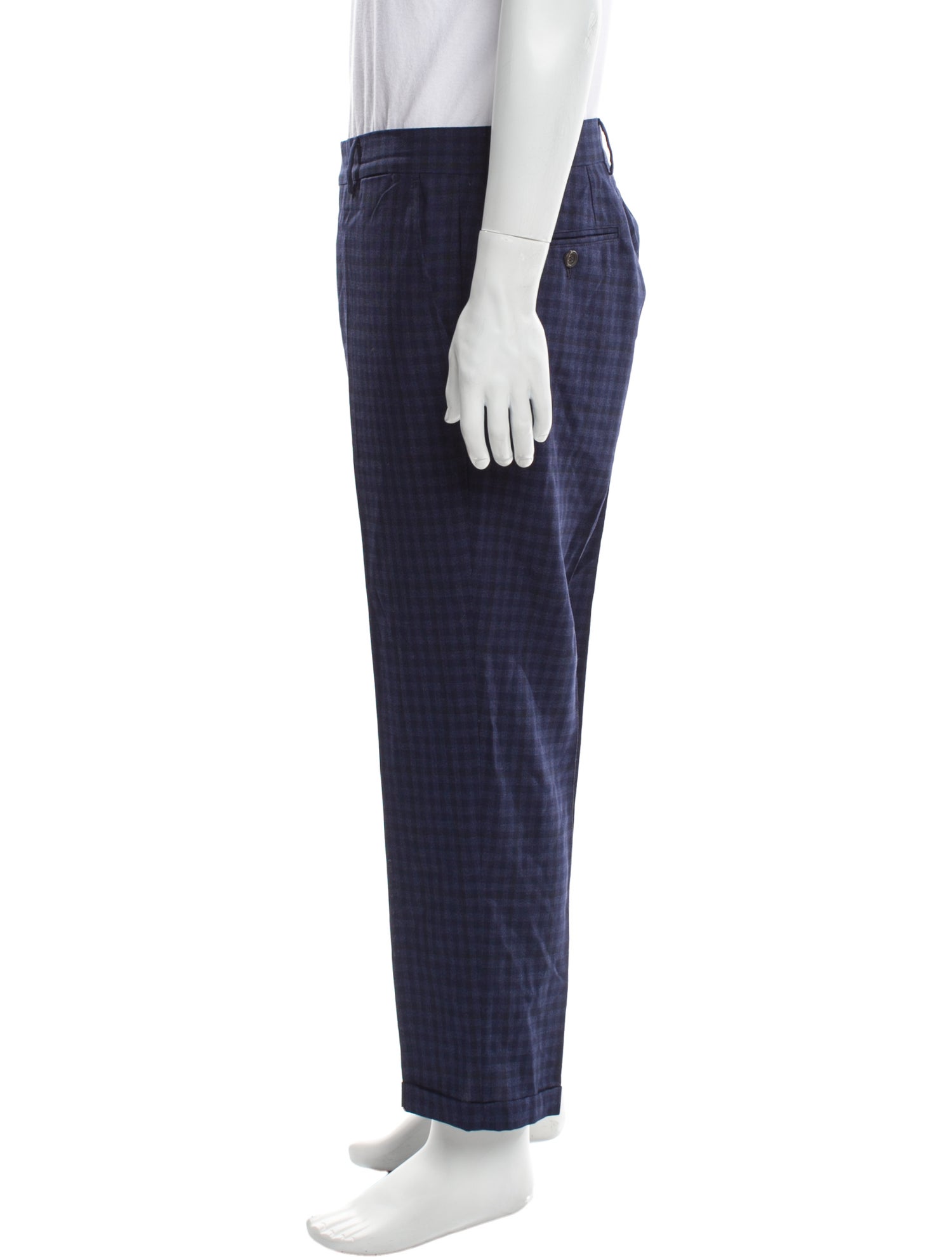 Brunello Cucinelli Plaid Print Pants