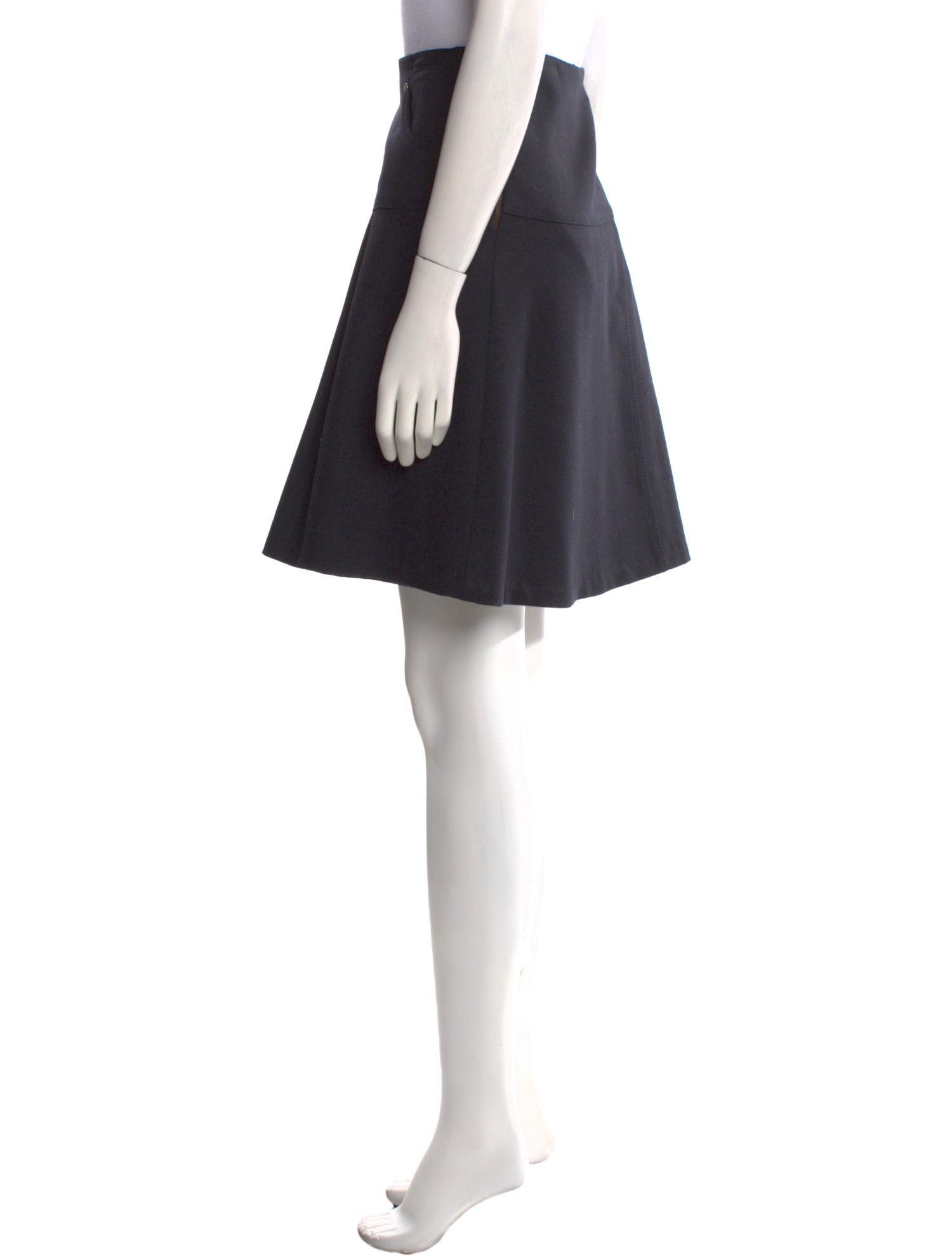 Brunello Cucinelli Virgin Wool Knee-Length Skirt