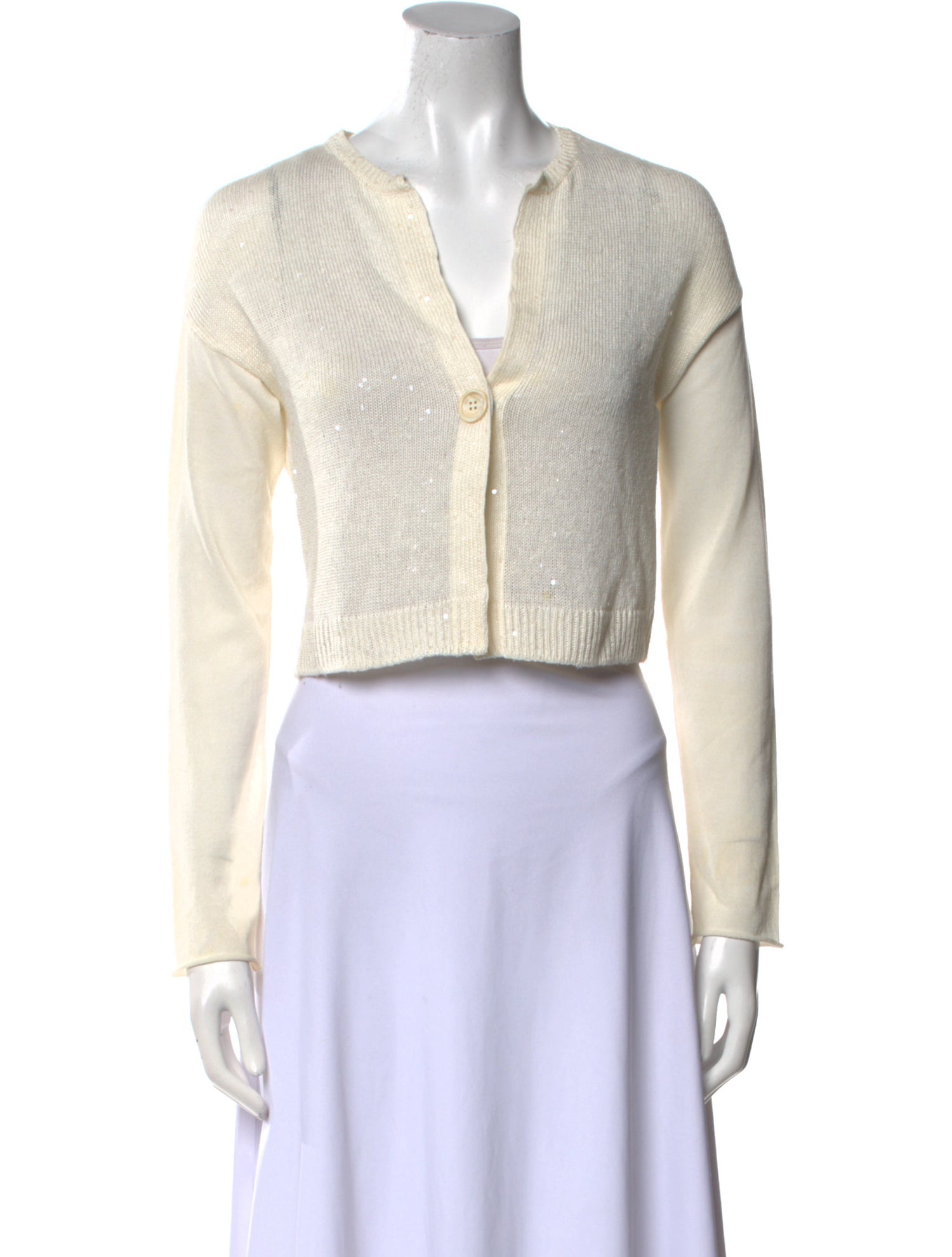 Brunello Cucinelli Linen V-Neck Sweater