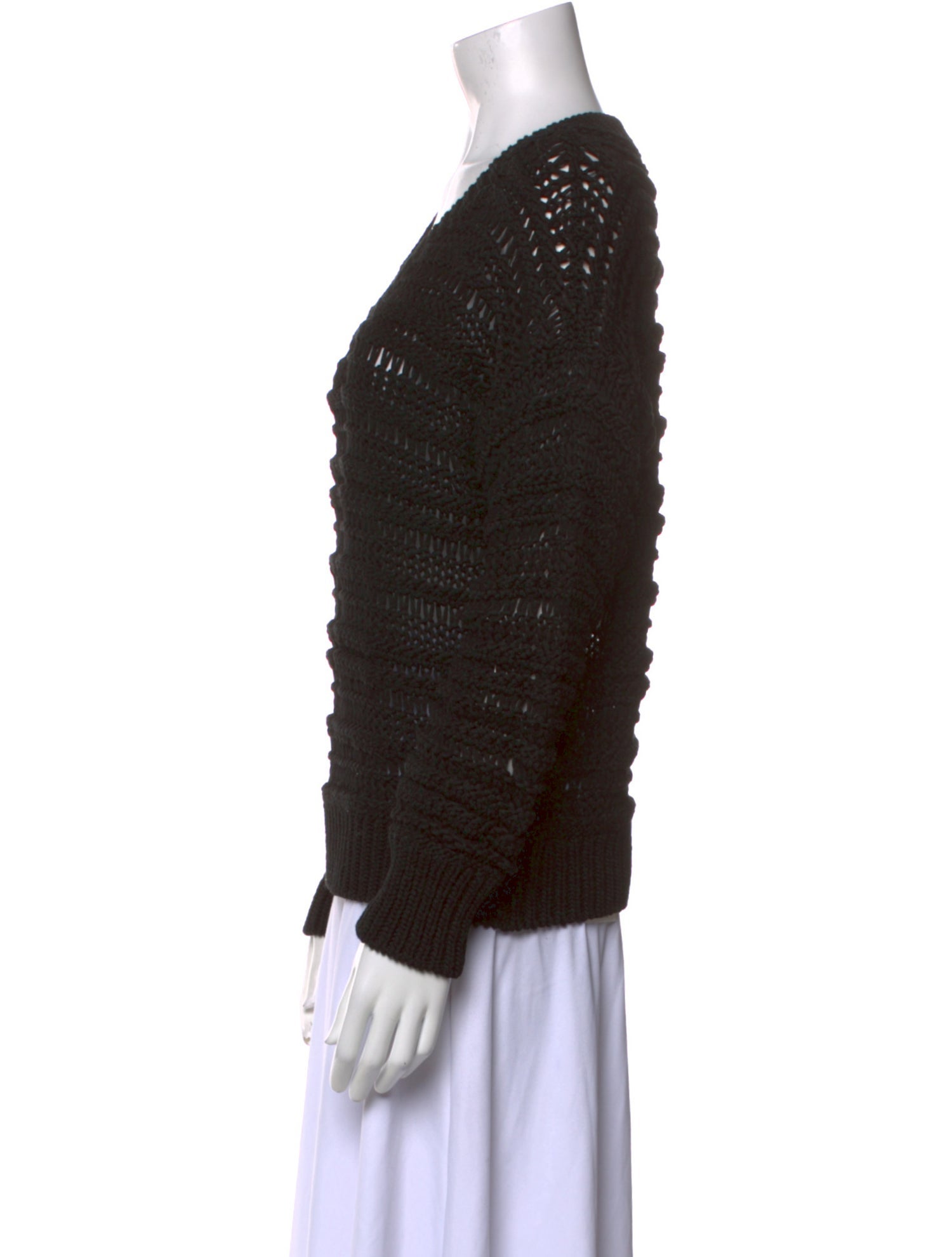 Brunello Cucinelli V-Neck Long Sleeve Sweatshirt