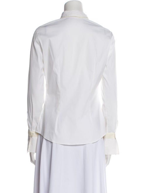 Brunello Cucinelli Long Sleeve Button-Up Top
