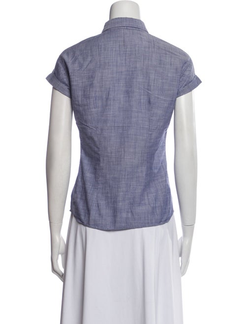 Brunello Cucinelli Short Sleeve Button-Up Top