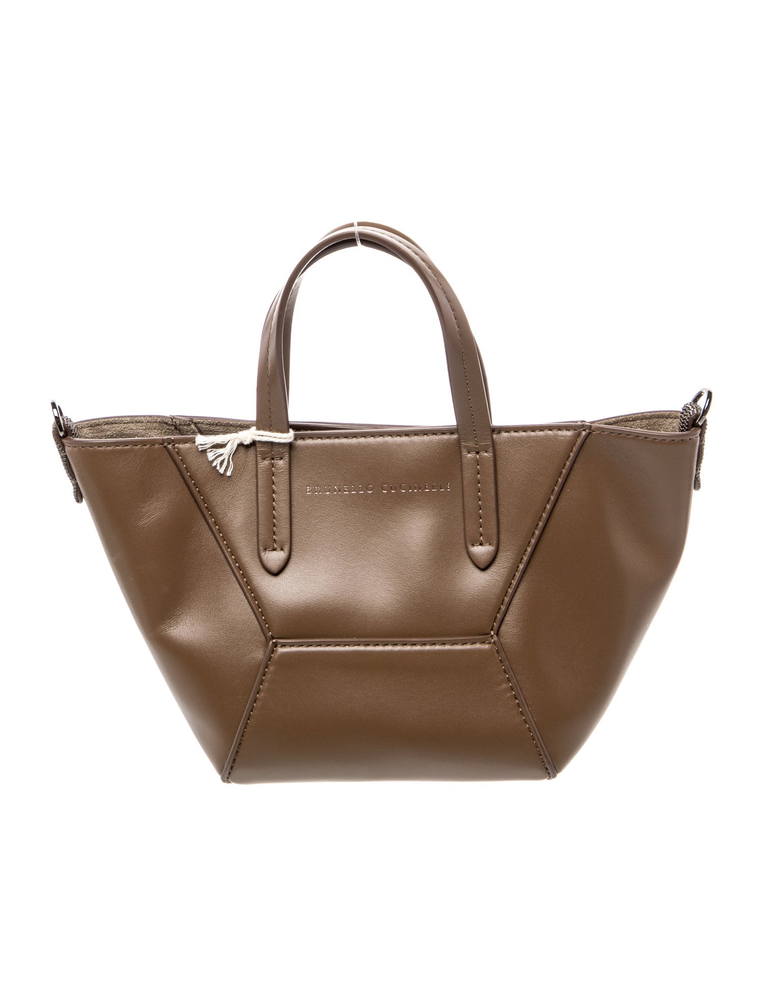 Brunello Cucinelli Leather Top Handle Bag w/ Tags