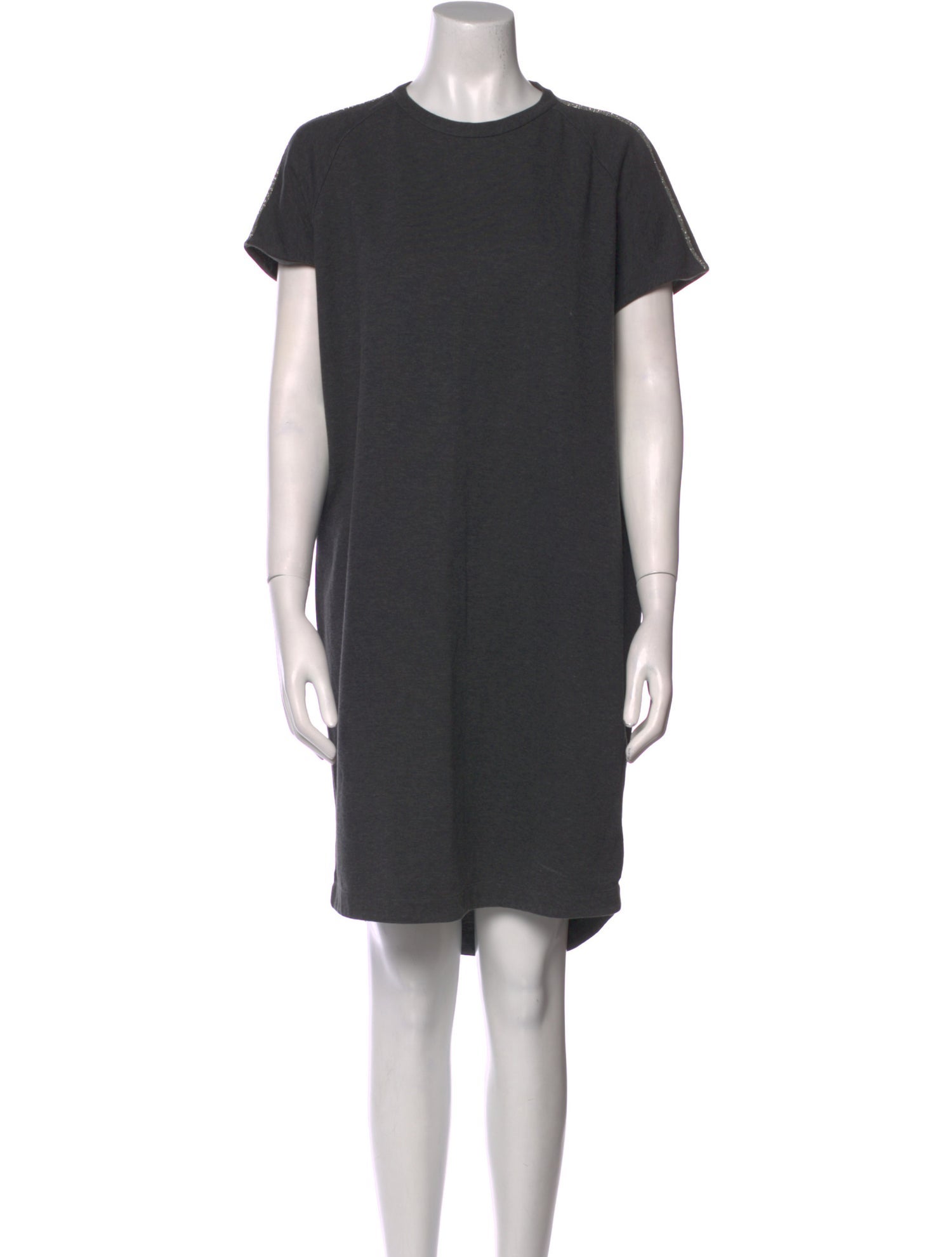 Brunello Cucinelli Crew Neck Knee-Length Dress