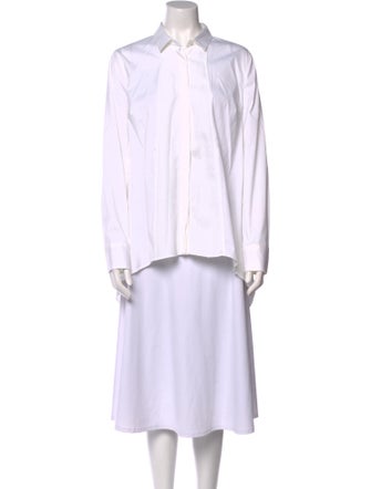 Brunello Cucinelli Long Sleeve Button-Up Top