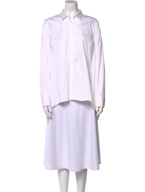 Brunello Cucinelli Long Sleeve Button-Up Top