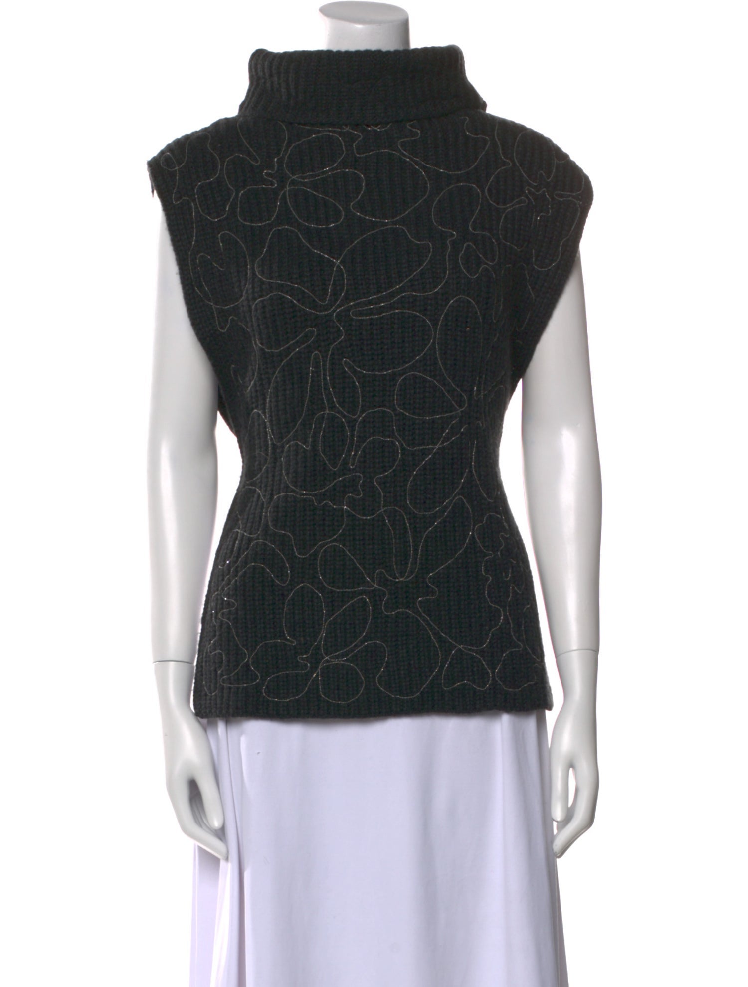 Brunello Cucinelli Cashmere Floral Print Sweater