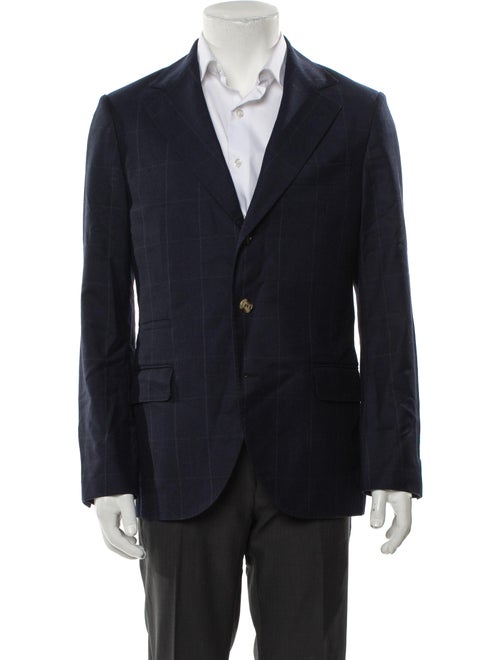 Brunello Cucinelli Wool Cutout Accent Blazer