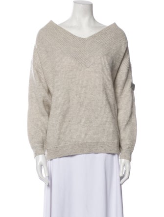 Brunello Cucinelli Mohair V-Neck Sweater