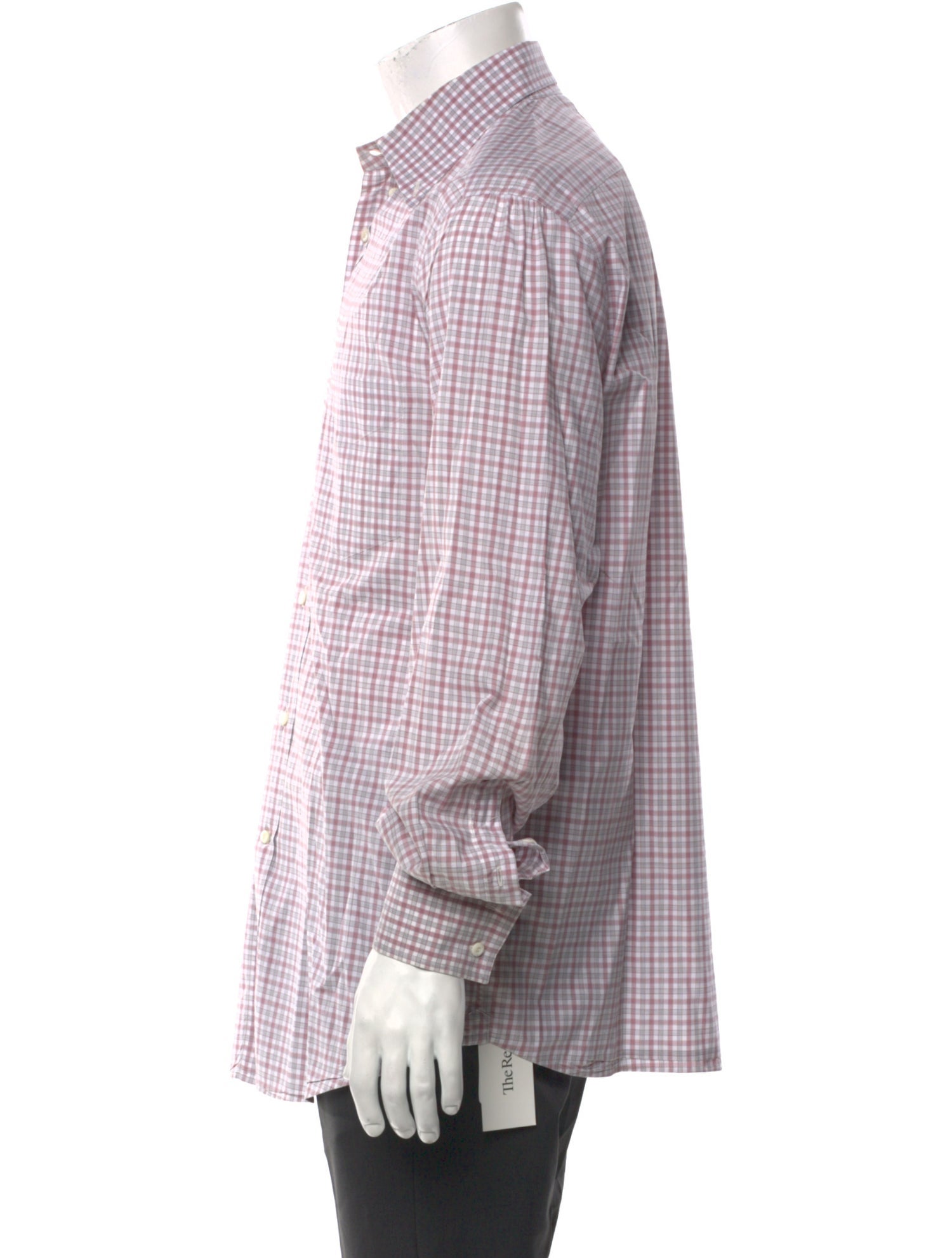 Brunello Cucinelli Plaid Print Long Sleeve Dress Shirt