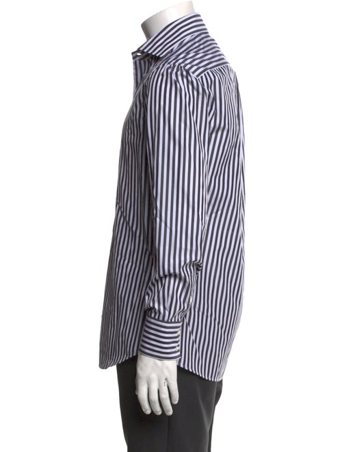 Brunello Cucinelli Striped Long Sleeve Dress Shirt