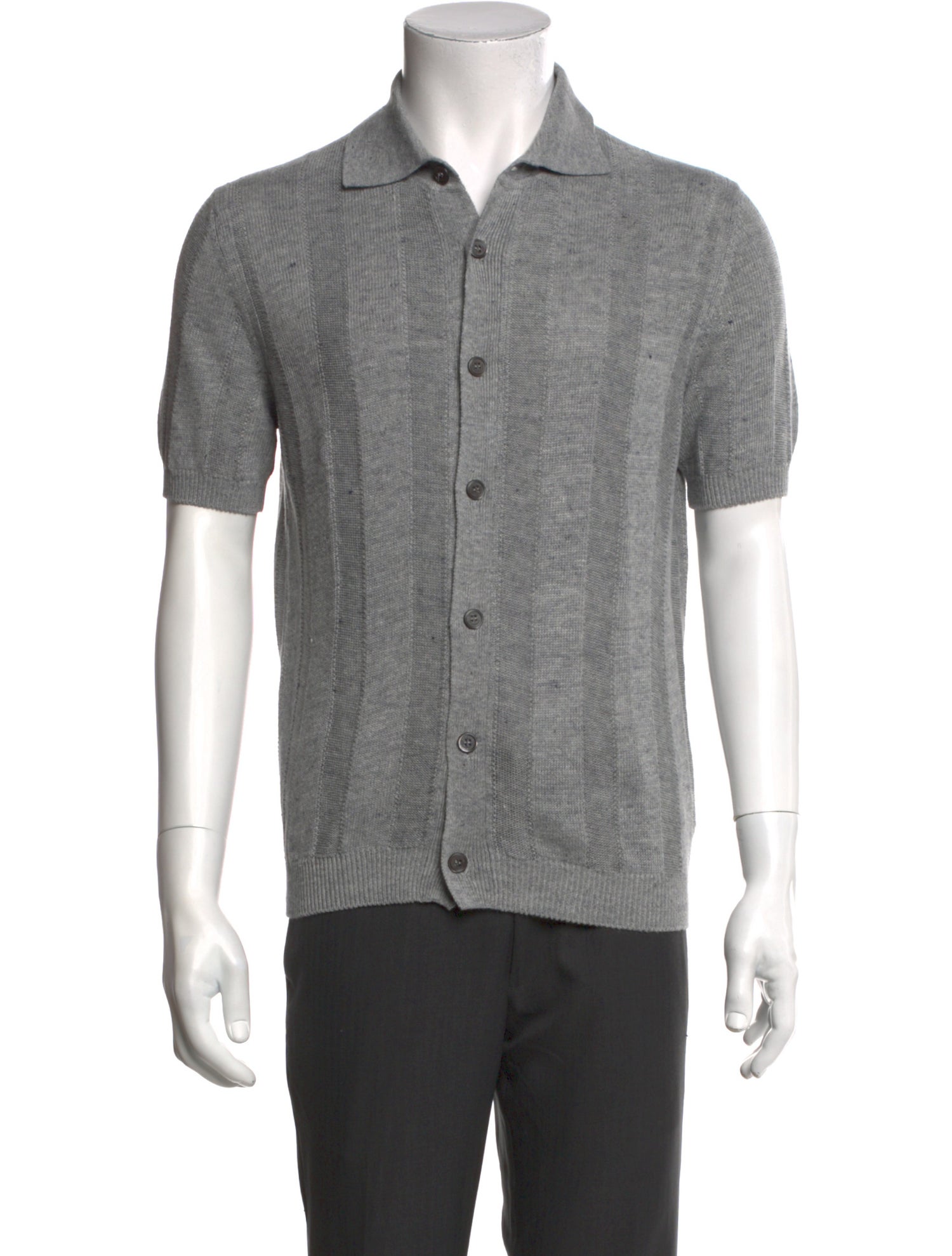 Brunello Cucinelli Linen Short Sleeve Shirt