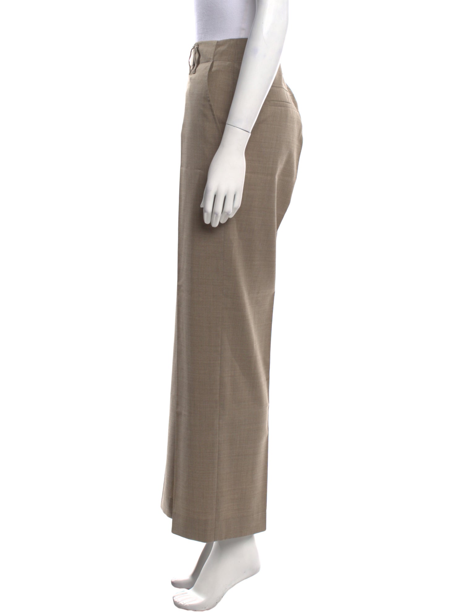 Brunello Cucinelli Virgin Wool Wide Leg Pants