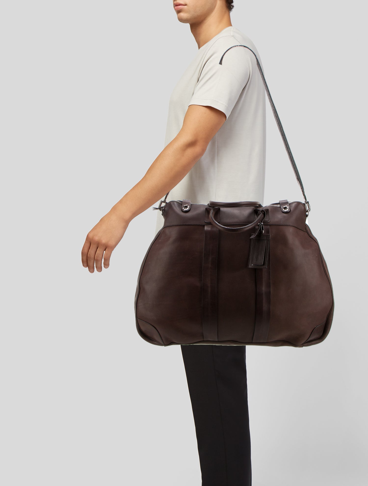 Brunello Cucinelli Leather Travel Bag