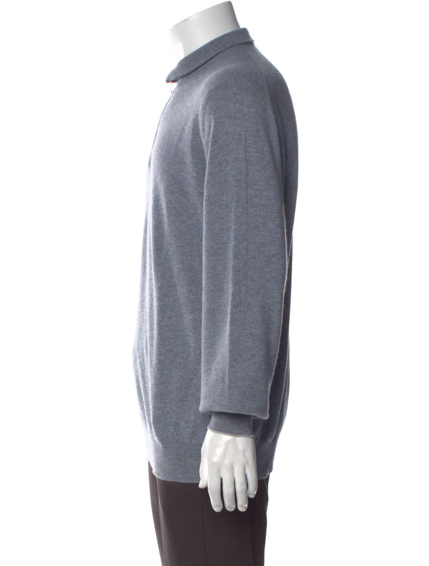 Brunello Cucinelli Cashmere Mock Neck Polo Sweater