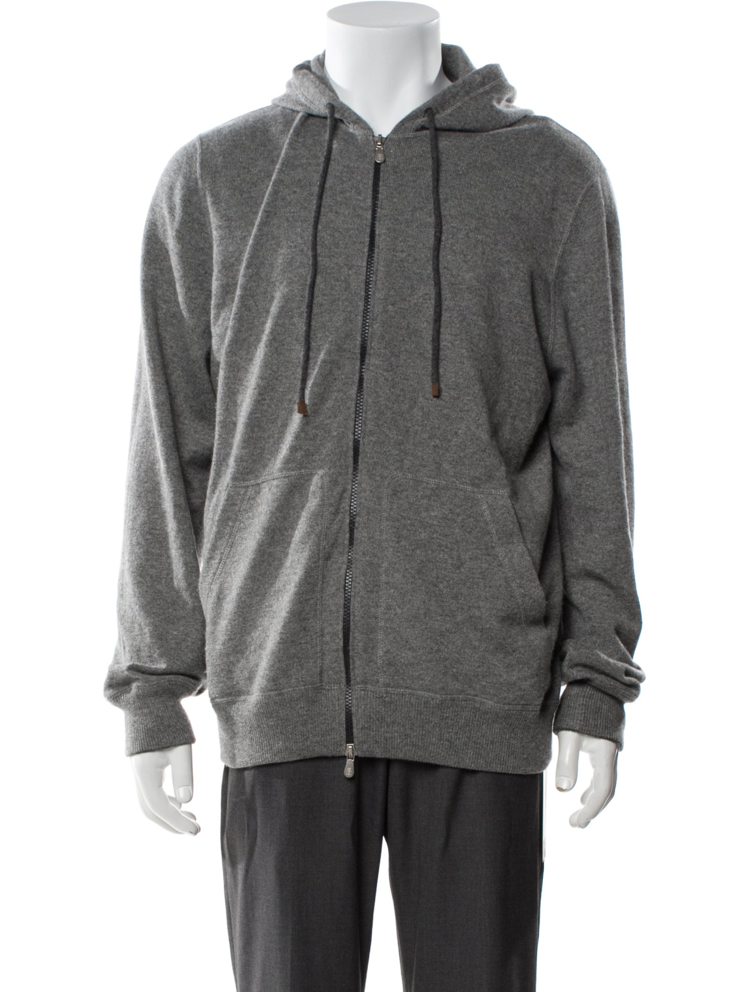 Brunello Cucinelli Cashmere V-Neck Hoodie
