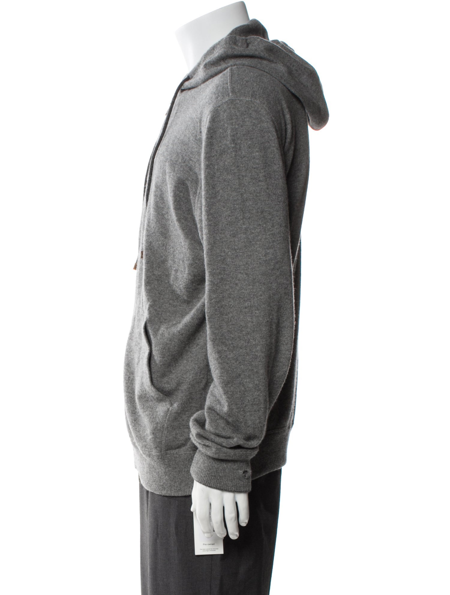Brunello Cucinelli Cashmere V-Neck Hoodie