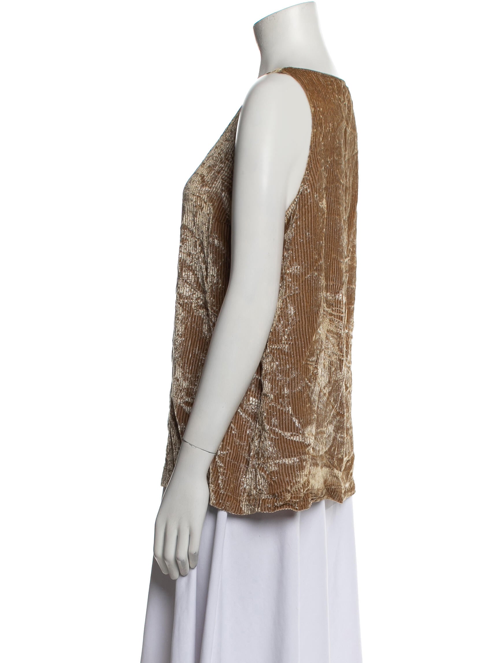 Brunello Cucinelli Scoop Neck Sleeveless Top