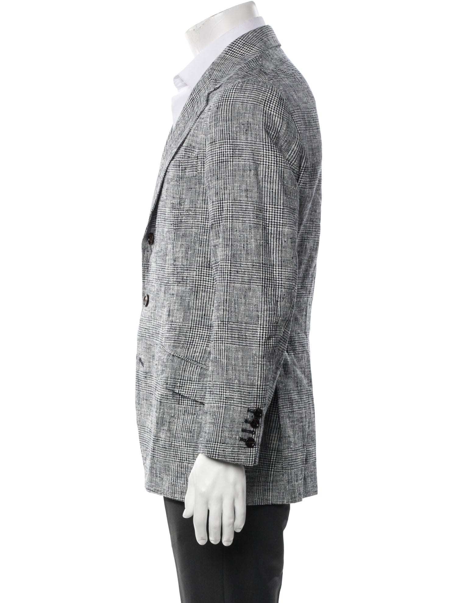 Brunello Cucinelli Plaid Print Blazer