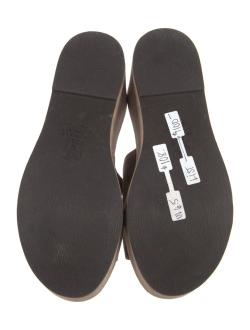 Brunello Cucinelli Monili Suede Slides