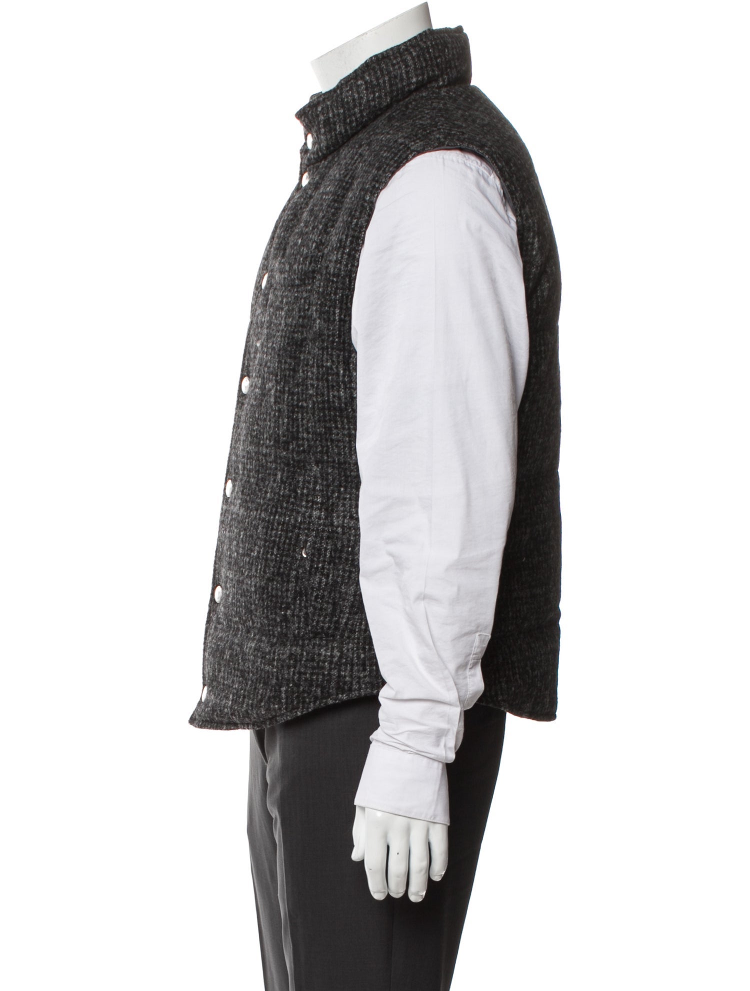 Brunello Cucinelli Alpaca Plaid Print Vest