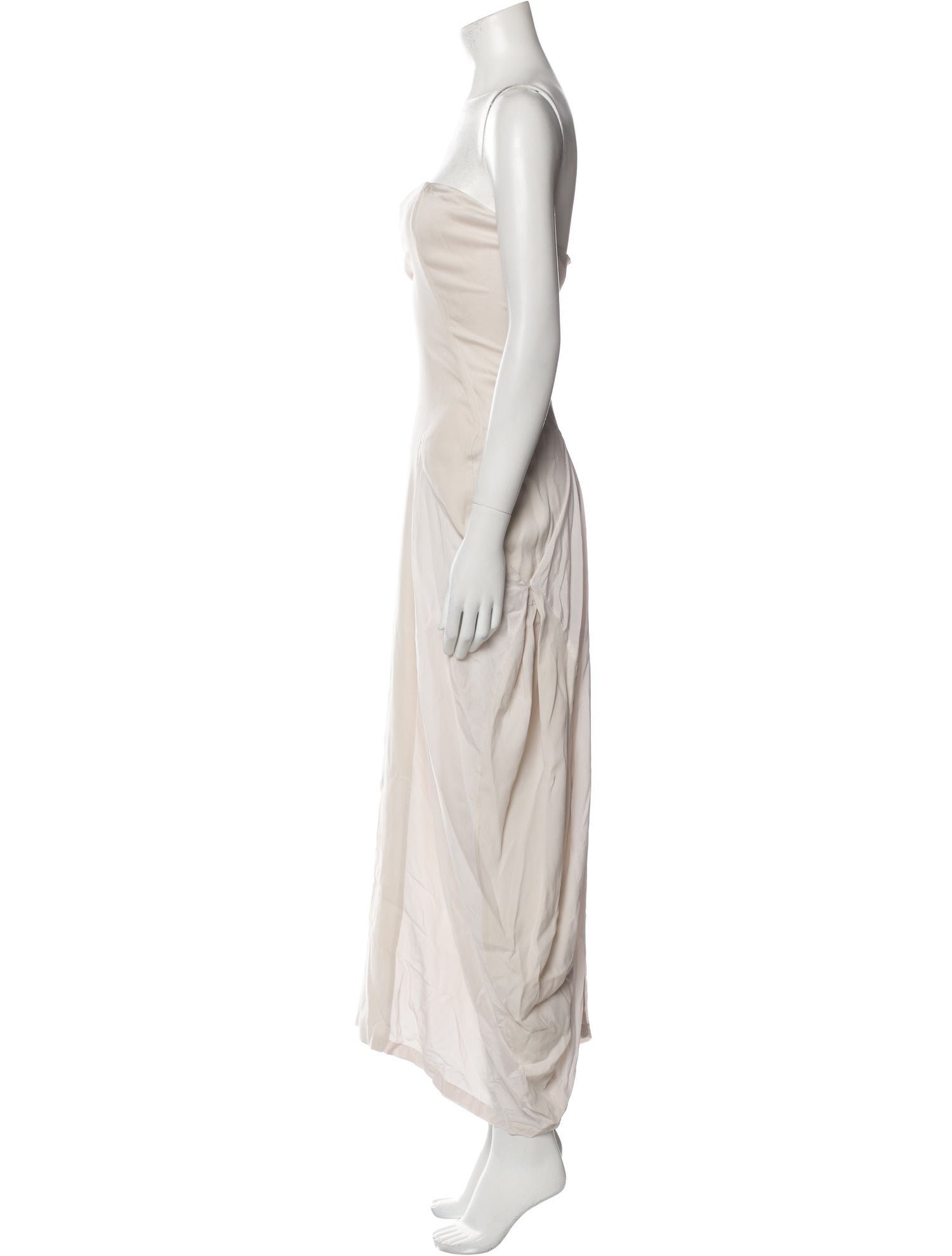 Brunello Cucinelli Strapless Long Dress