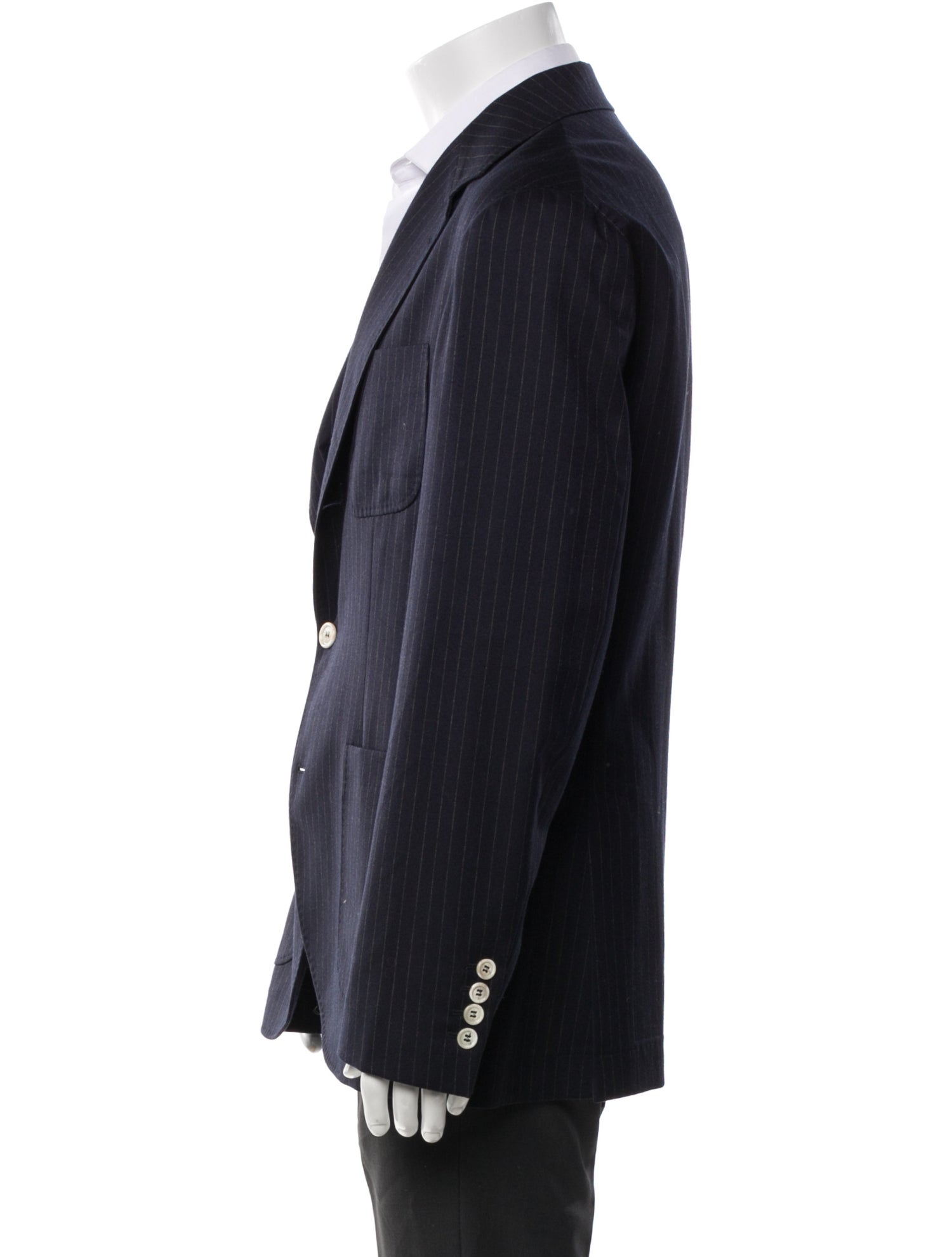 Brunello Cucinelli Virgin Wool Striped Two-Piece Suit