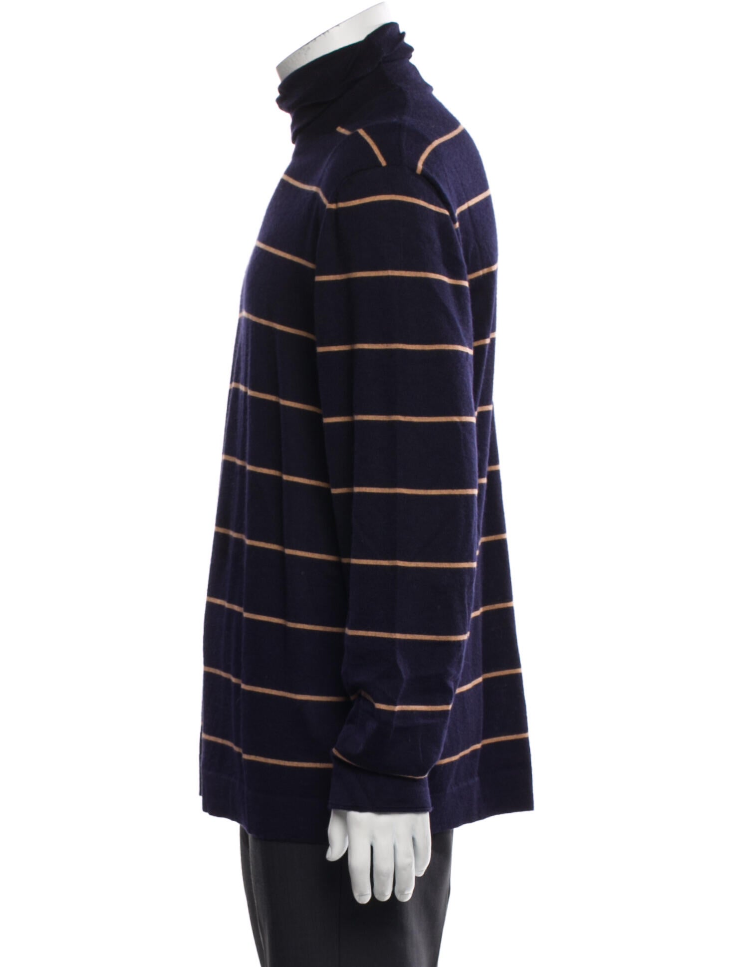 Brunello Cucinelli Striped Turtleneck Pullover