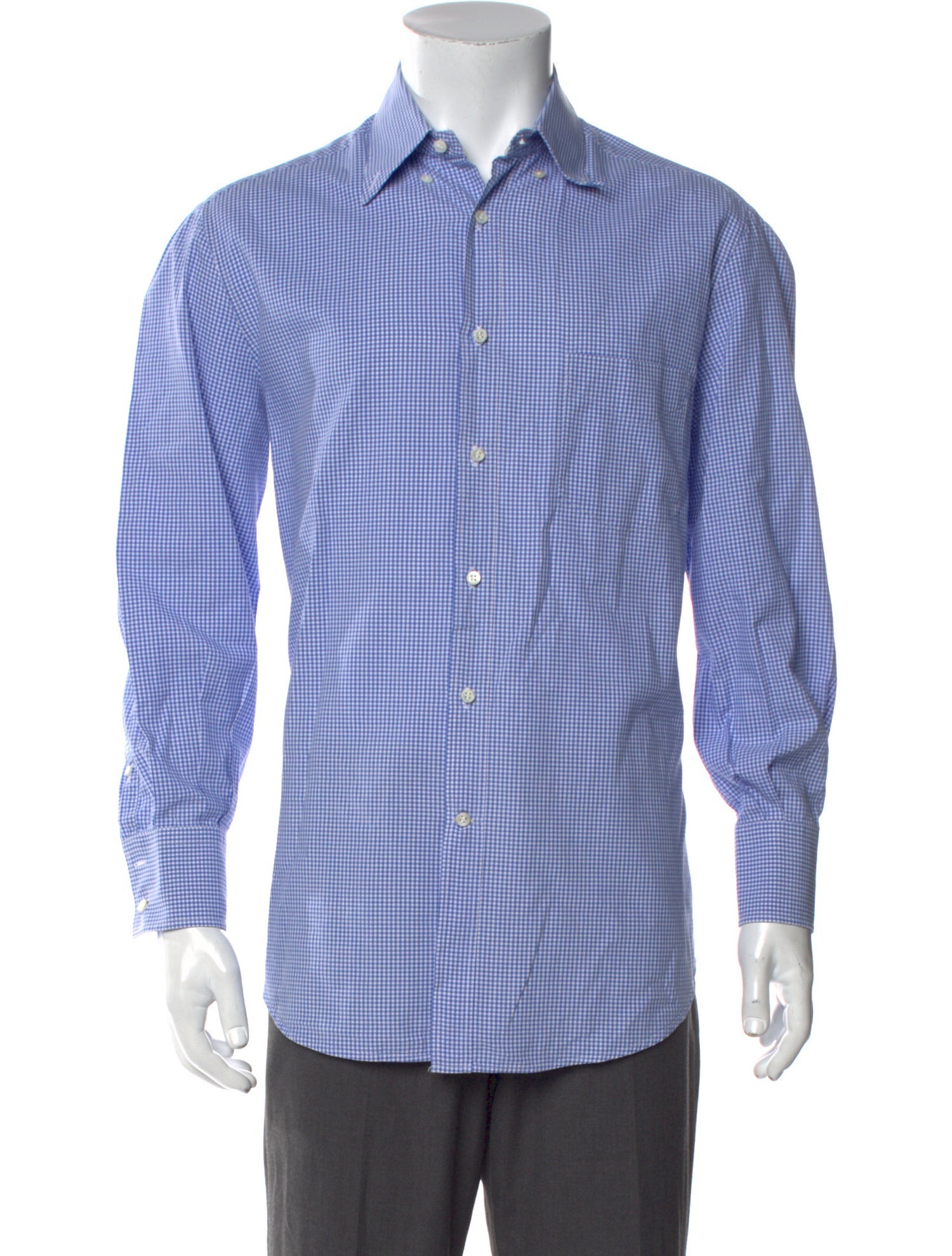 Brunello Cucinelli Plaid Print Long Sleeve Shirt