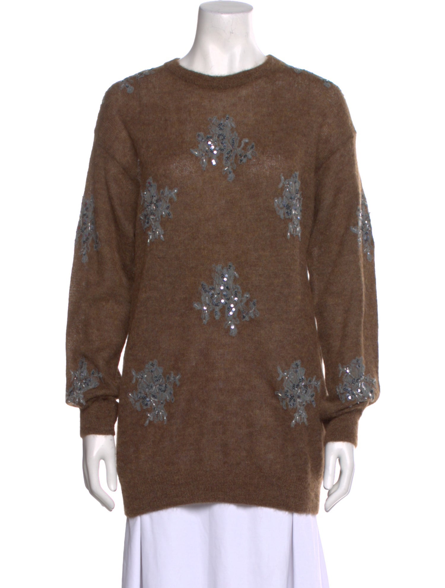 Brunello Cucinelli Alpaca Printed Sweater w/ Tags