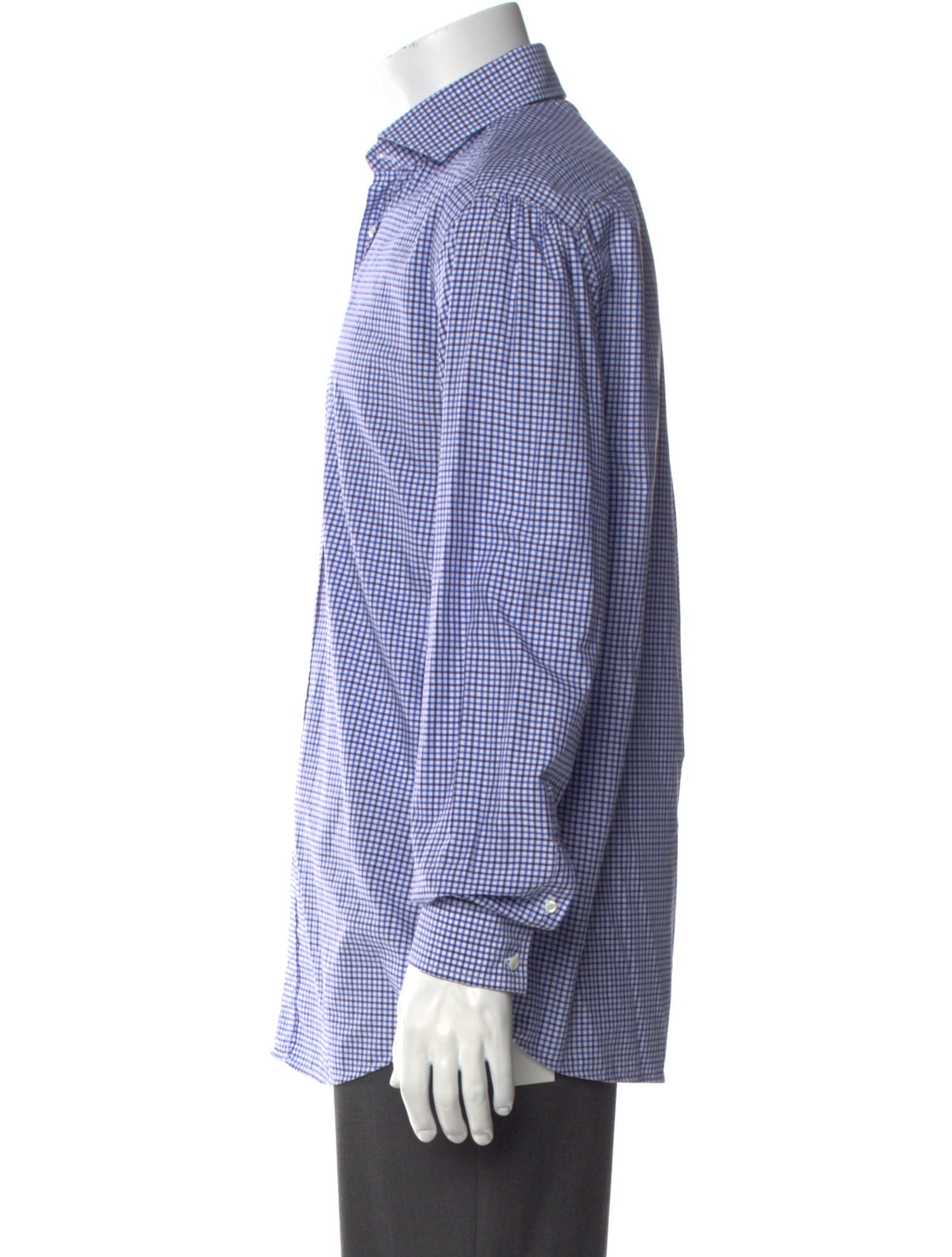 Brunello Cucinelli Plaid Print Long Sleeve Shirt