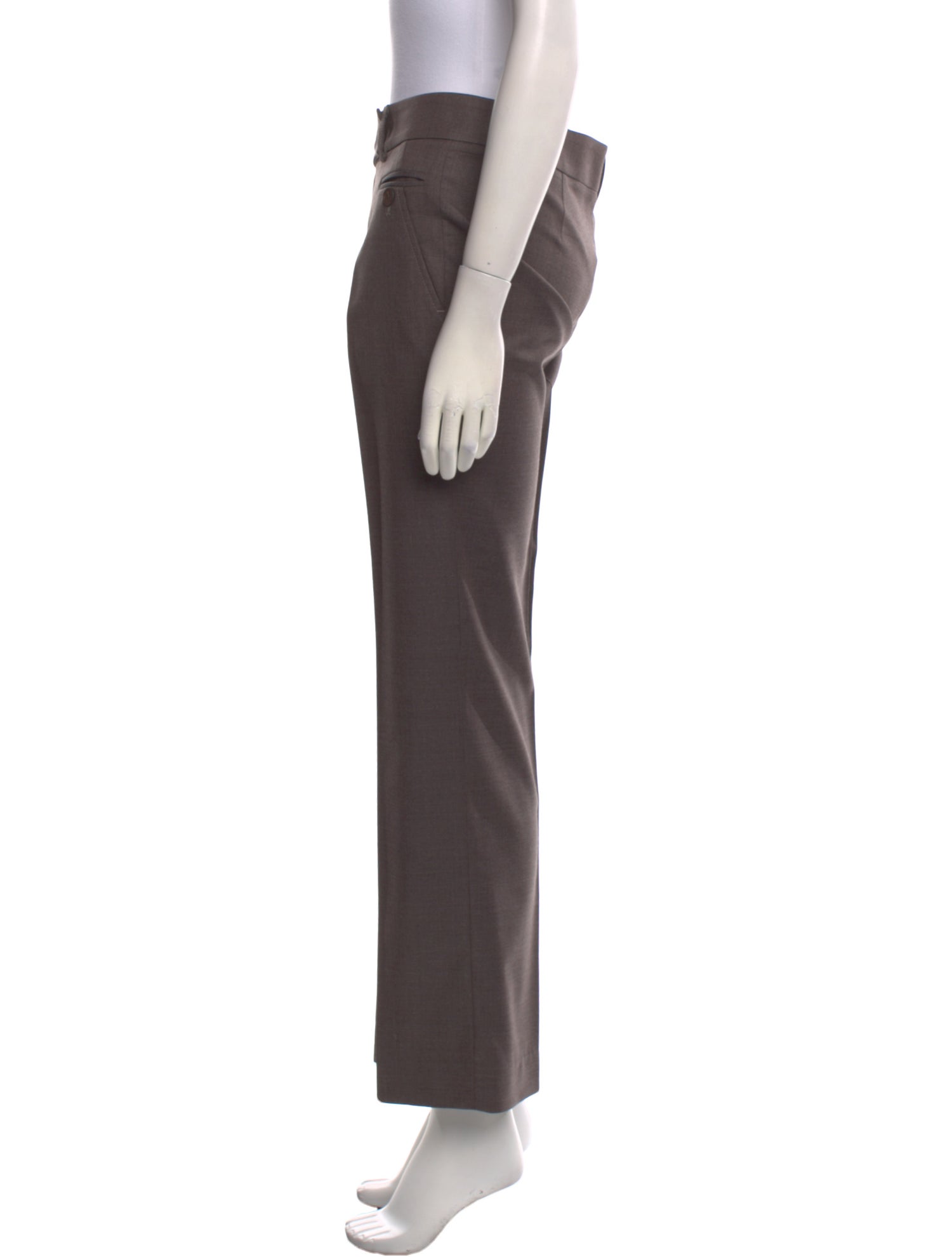 Brunello Cucinelli Virgin Wool Straight Leg Pants