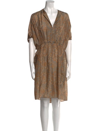 Brunello Cucinelli Silk Knee-Length Dress
