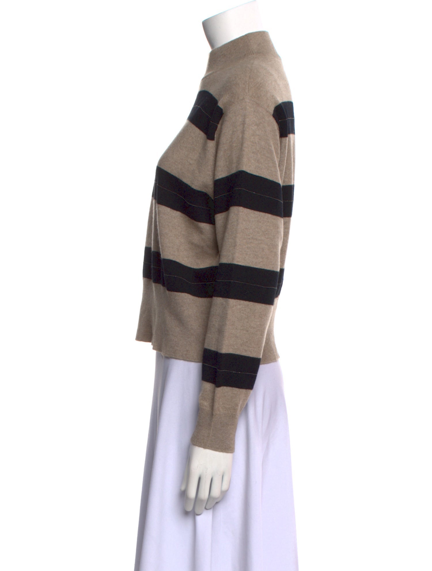 Brunello Cucinelli Virgin Wool Striped Sweater